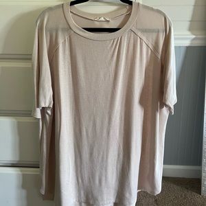 Beige Business Casual Top